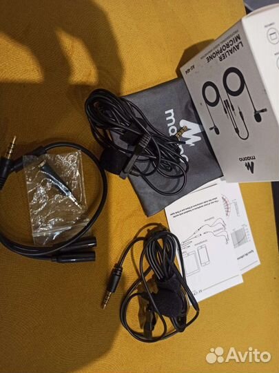 Петличный микрофон 2шт. Комплект, moano au-404