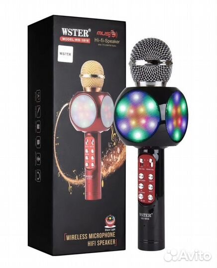 Микрофон wster WS-1816 черный