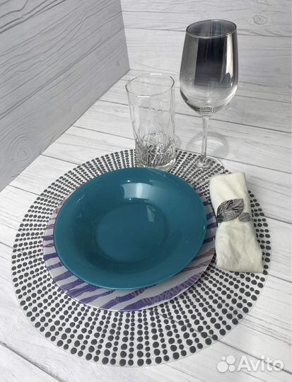 Столовый сервиз AMB junia purple 19 предметов