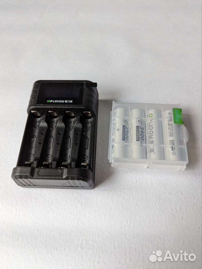 Аккумуляторные батарейки аа с зарядкой в комплекте