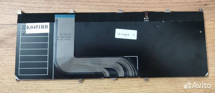 Клавиатура для ноутбука Dell Adamo 13 черная с под