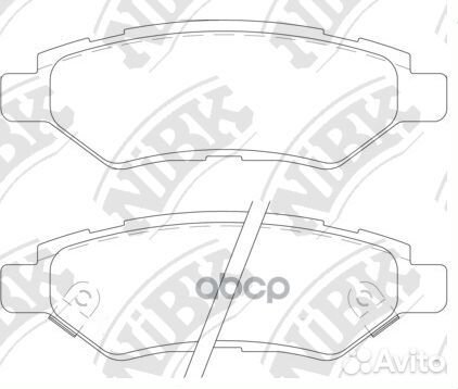 Колодки тормозные дисковые перед PN51007 NiBK