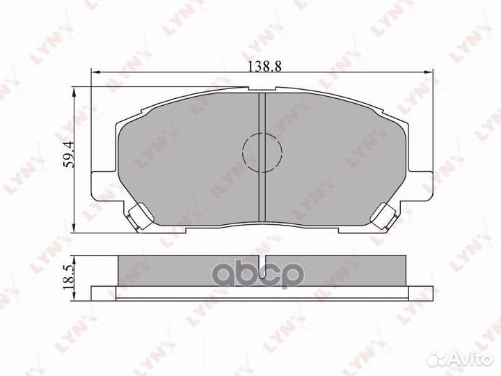 Колодки тормозные дисковые перед SX-1275;HN