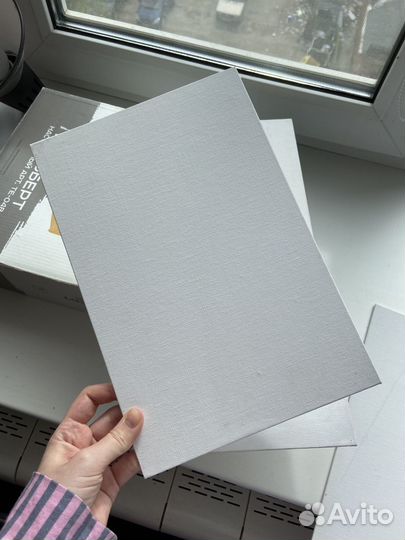 Холст грунтованный на картоне 3 штуки