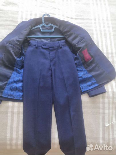 Школьный костюм для мальчика 134 синий