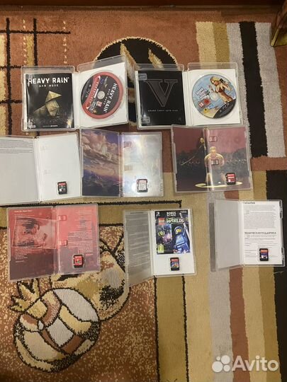Картриджи на nintendo switch и диски Ps3