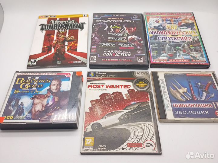 Коллекция раритетных игр для PC на CD и DVD дисках