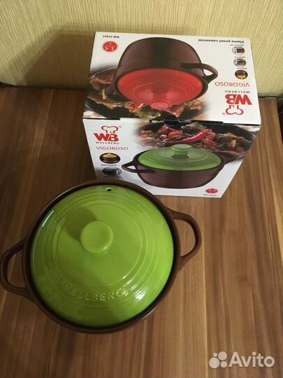 Кастрюля новая керамическая Wellberg 3,5 л