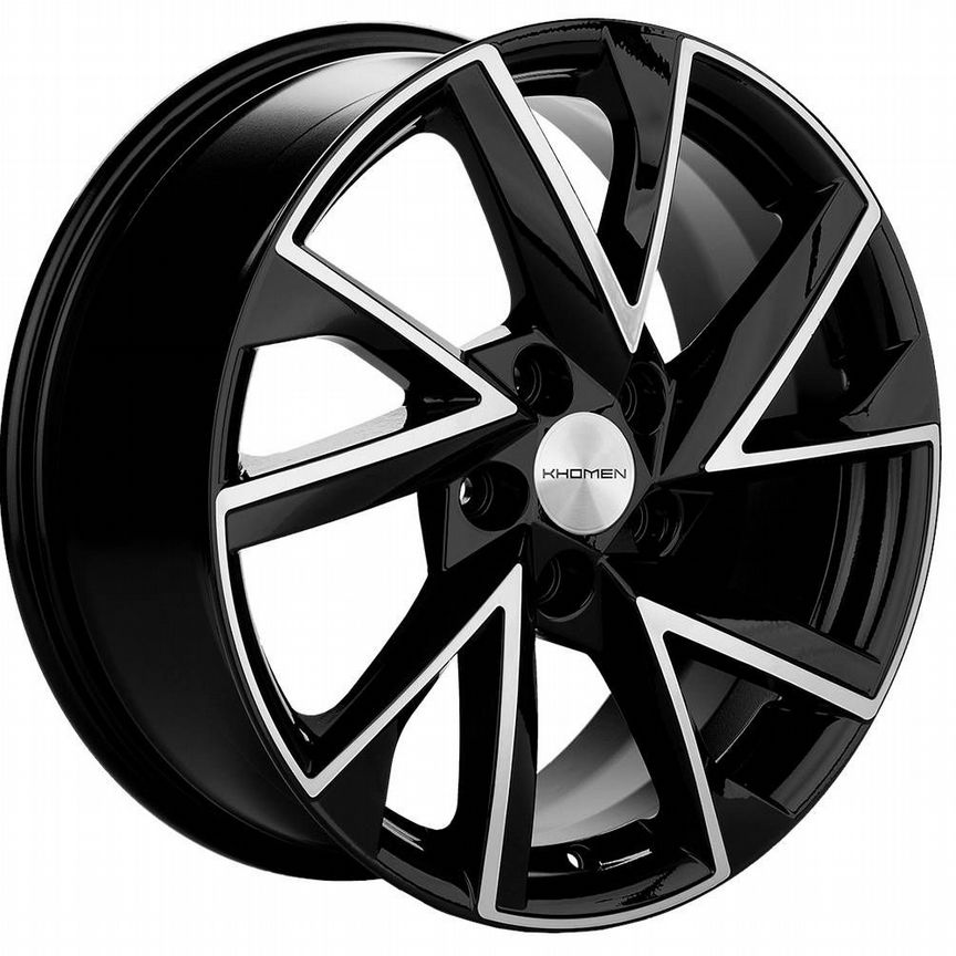 Диски Khomen KHW1714 7x17 5x108 ET40 D54.1 Black-FP