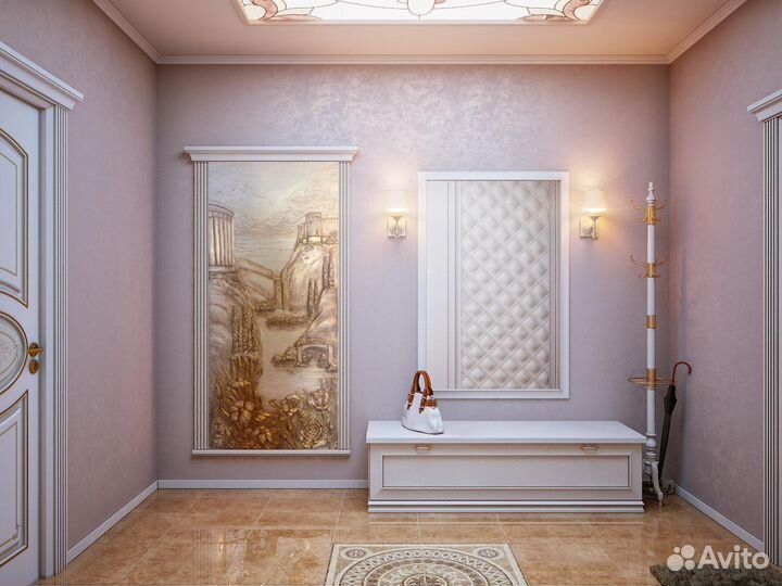 Барельефы, горельефы на стене или гипсокартоне