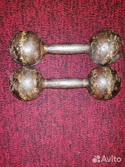 Гантели литые по 5кг(цена за 2 шт.)