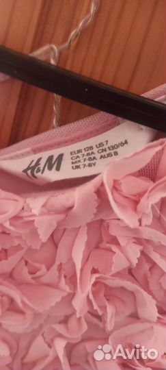 Нарядное платье H&M 128 размер
