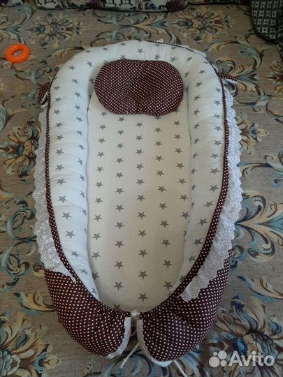 Кокон гнездышко для новорожденных большой