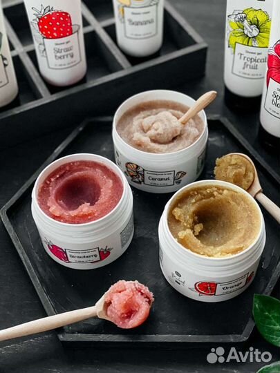 Антицеллюлитный набор, гель и скраб для тела, NL