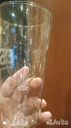 Стаканые бокалы с внутренней стеклом и разных вид