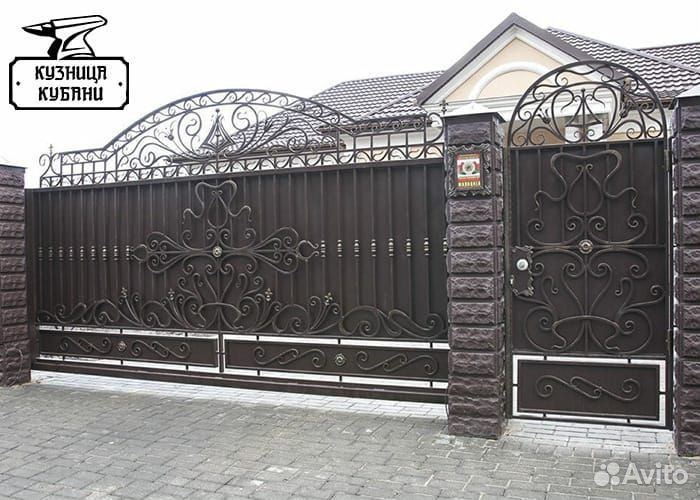 Ворота кованые