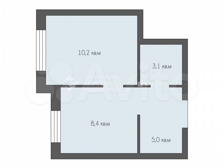 1-к. квартира, 26,7 м², 3/16 эт.