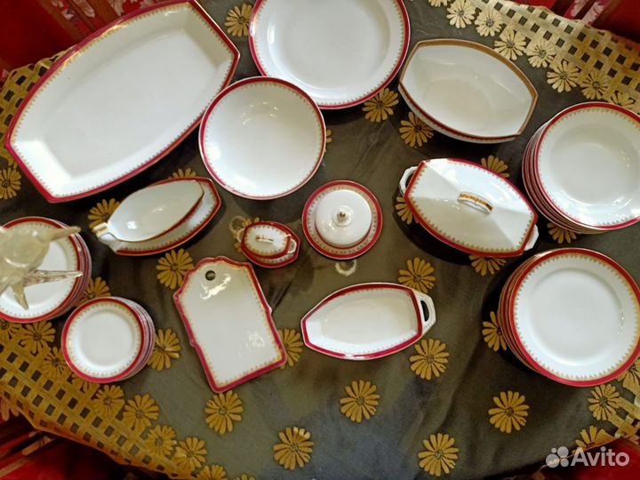 Сервиз столовый, Кузнецов, 19век