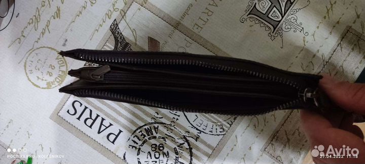 Кошелек мужской кожаный