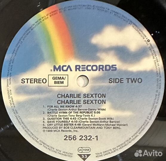 Charlie Sexton – Charlie Sexton (Германия 1989г.)