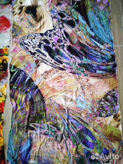 Отрез натуральный шёлк стрейч (Италия)