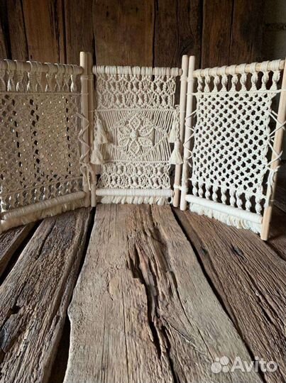 Макраме мини ширма, инвентарь для фотосессии