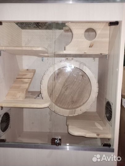 Клетка витрина для шиншиллы