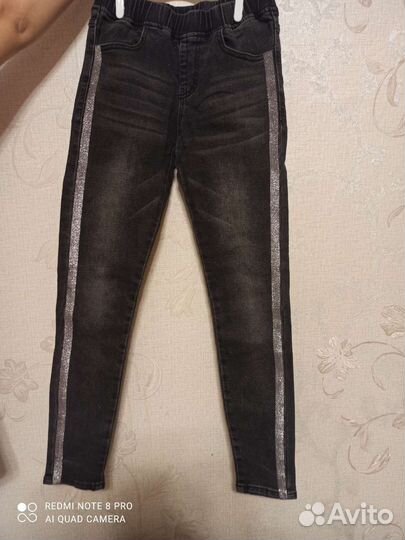Джинсы для девочки 140