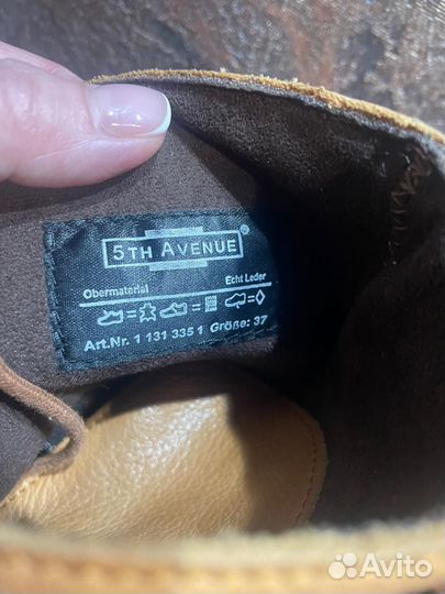 Ботинки демисезонные натуральная кожа 5 TH avenue
