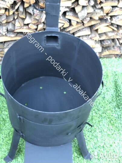 Печь для казана с трубой 16 литров