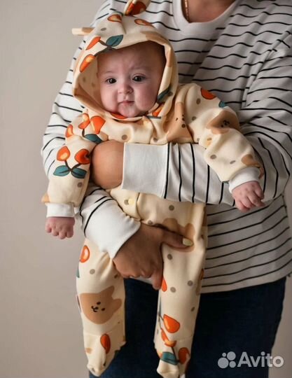 Флисовые комбинезоны для новорожденных