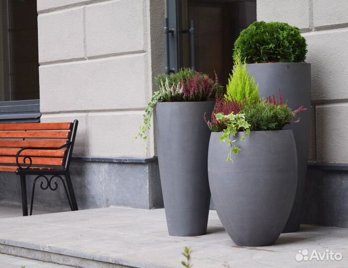 Уличный вазон из стеклопластика, фигуры уличные