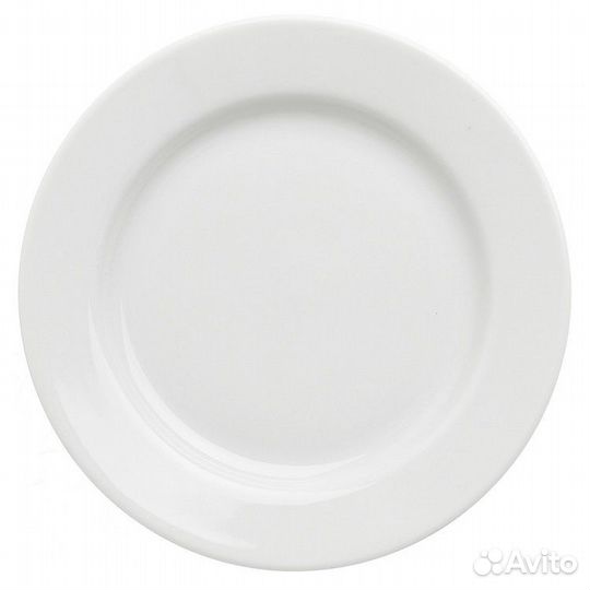 Тарелка d175мм пирожковая белая фаянс