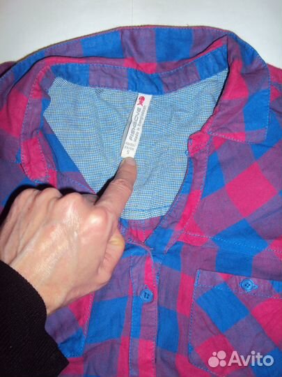 Блузка в клетку XS/S