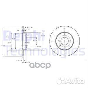 Диск тормозной VW golf III 91-97/passat 88-97/V