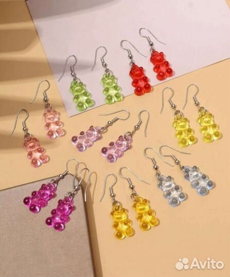 Сережки мишки