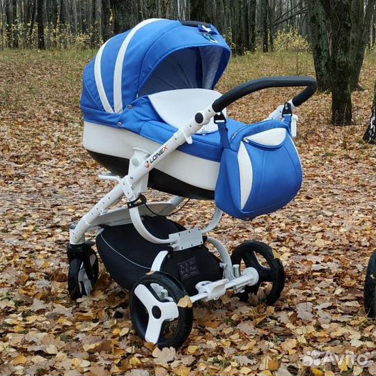 Коляска lonex Cosmo 2 в 1- 3в1 Небесная Новая