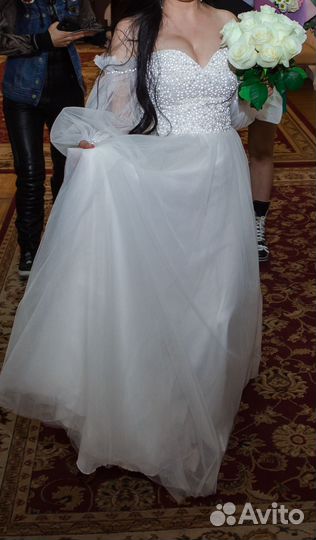 Свадебное платье 42 44 для беременных