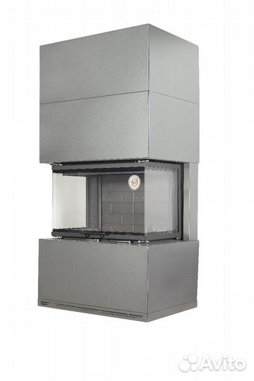 Камин родос 800 графит черный шамот Экокамин