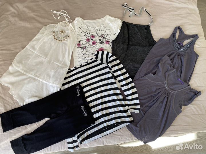 Футболки, туники, бриджи, майки, размер S