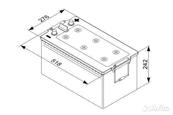 Аккумулятор 225 ач Volvo Scania Man Iveco