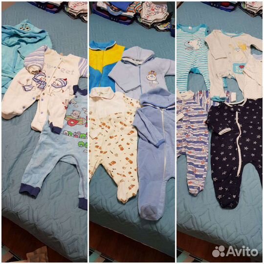 Детские вещи на мальчика от 0-4х лет пакетом