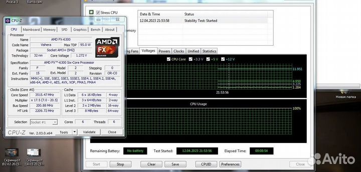 Процессор AMD FX 6300+Кулер