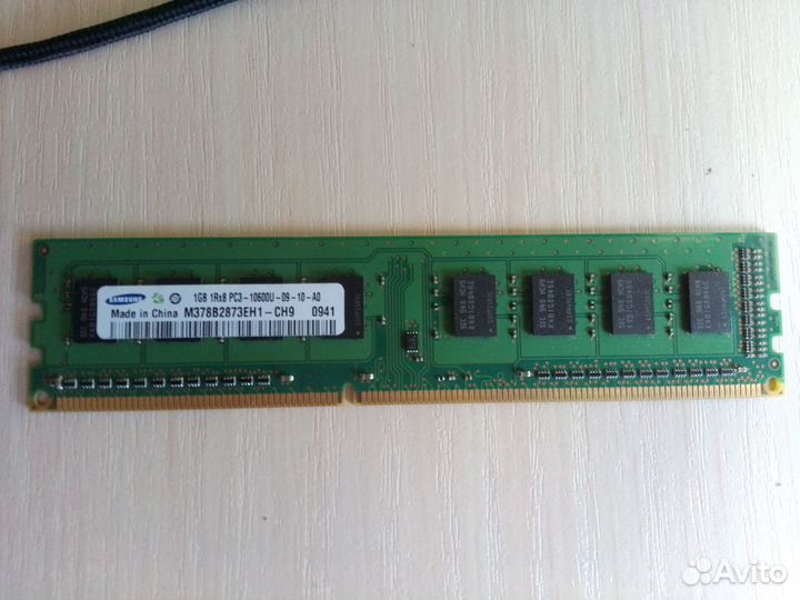 Оперативная память Samsung 1 гб ddr 3, 1333 мгц