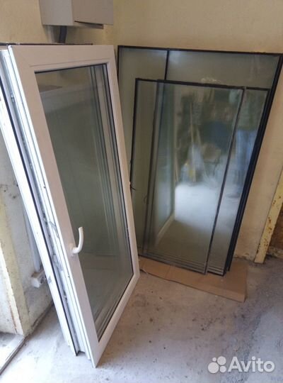 Оконные створки, стекло пакет
