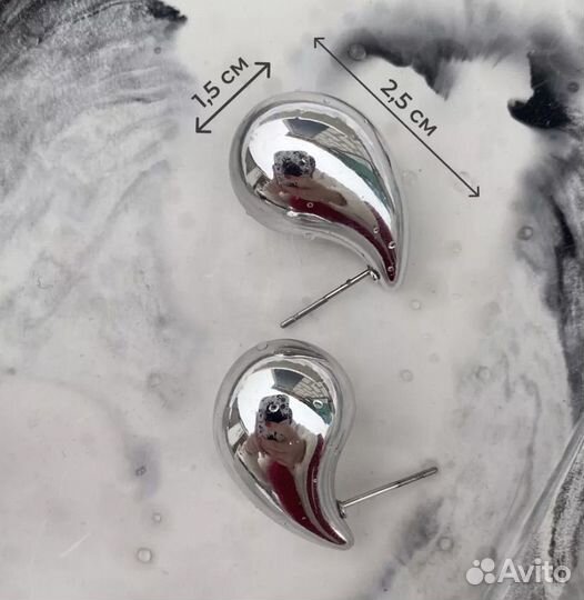 Серьги хит 2024 bottega