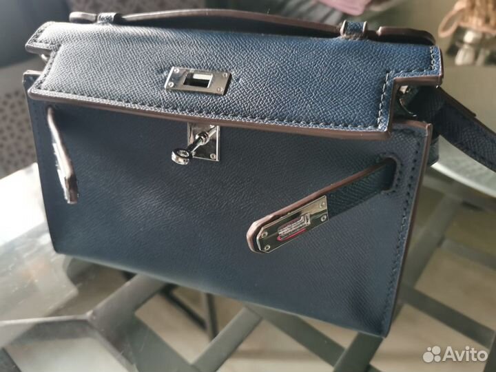 Сумка Hermes pochette натуральная кожа