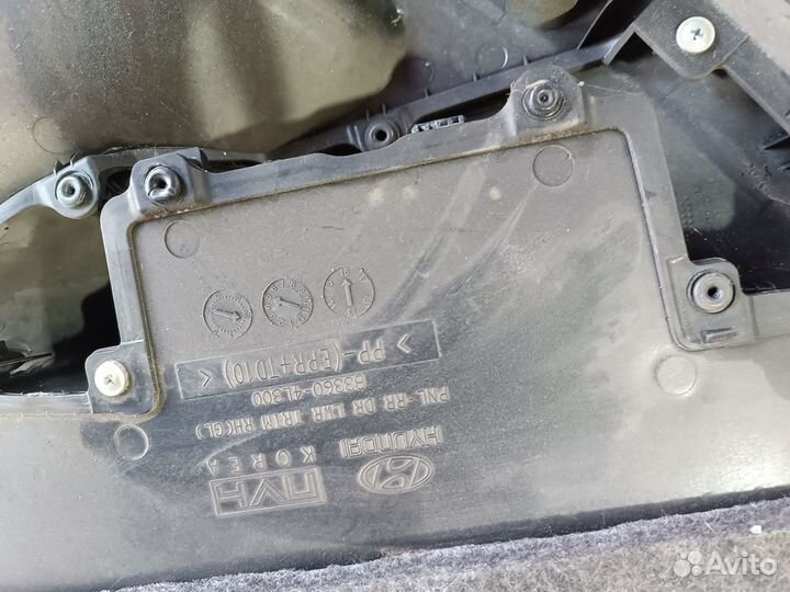 Накладка двери правой Hyundai Solaris