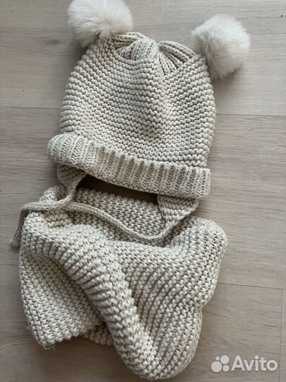 Комплект шапка и снуд детский zara