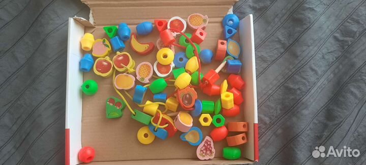 Бусы шнуровка Фрукты и Овощи